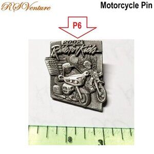 Buy one choose one FREE, Vintage 2002 Ride for Kids Motorcycle Pin